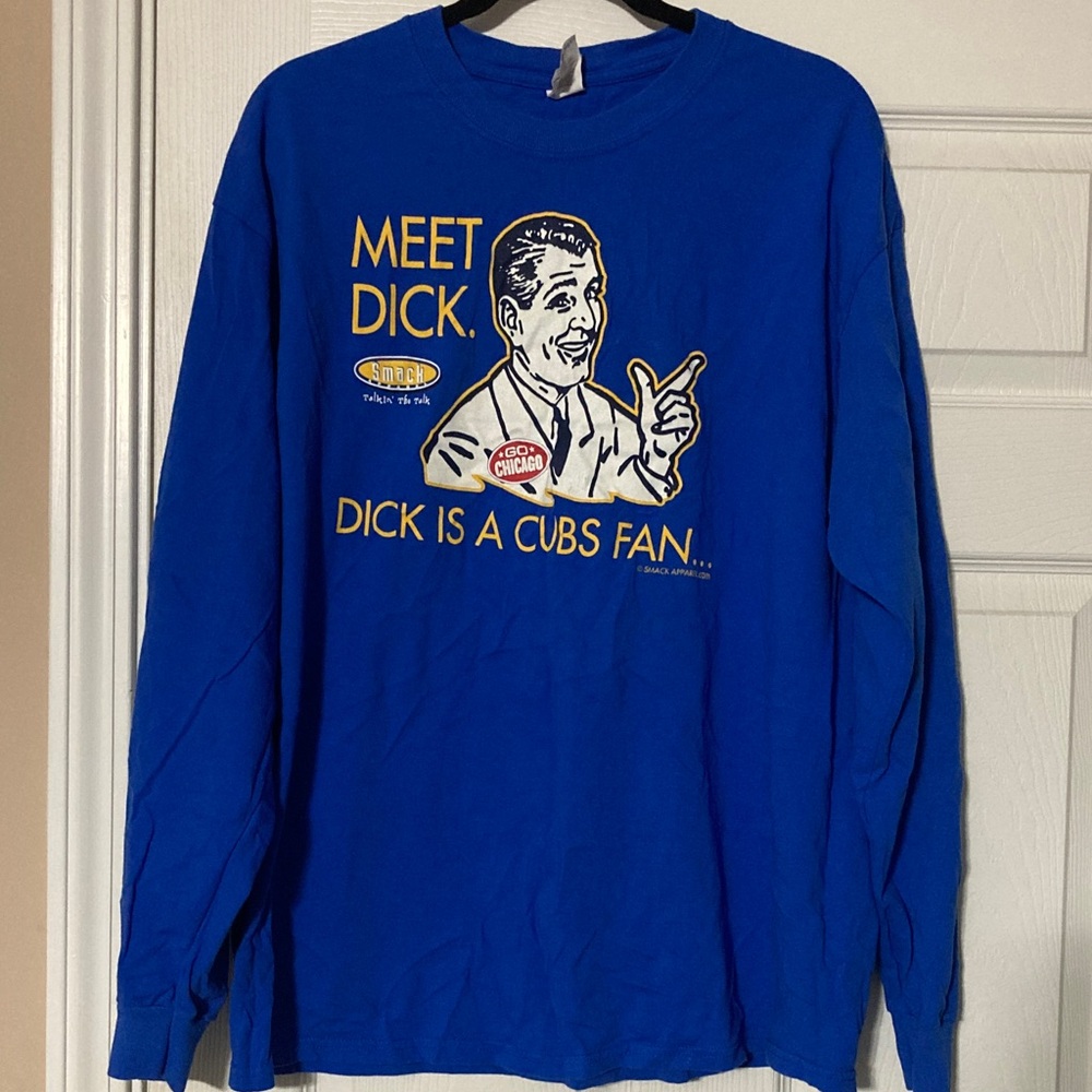 Smack Apparel Anti-Cubs Long Sleeve Men's Tee - size XL